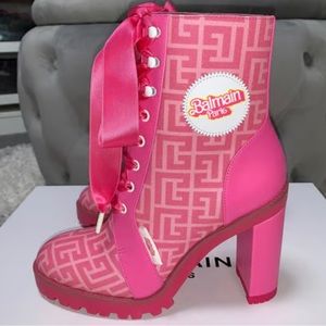 LIMITED EDITION BALMAIN x BARBIE Monogram Boots